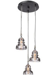 Menlo Park 3-Light Pendant in Old Silver